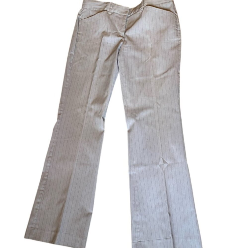 EXPRESS Design Studio Editor Pant Sz 6 Gray Pinstripe #307F